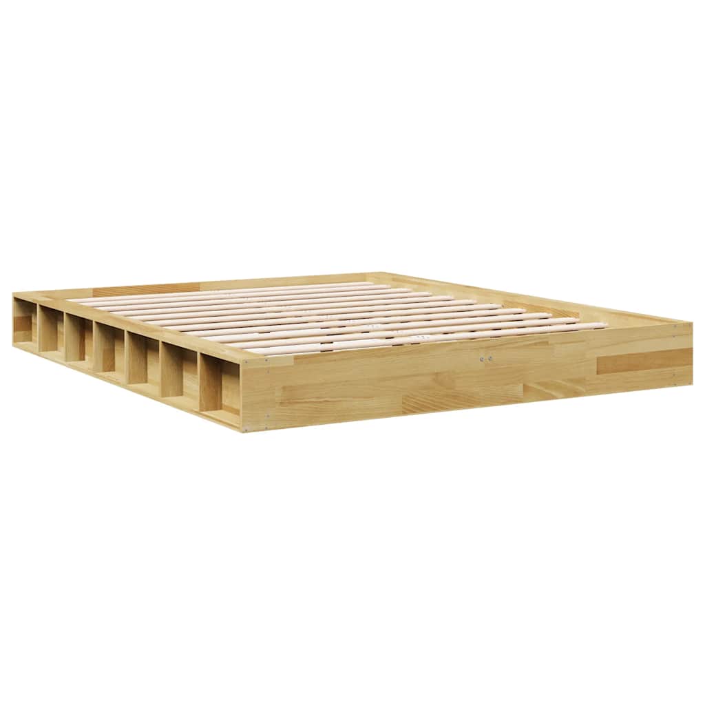 Bed Frame | Oak | Solid oak wood, Plywood | Double | Storage | Bed Frame