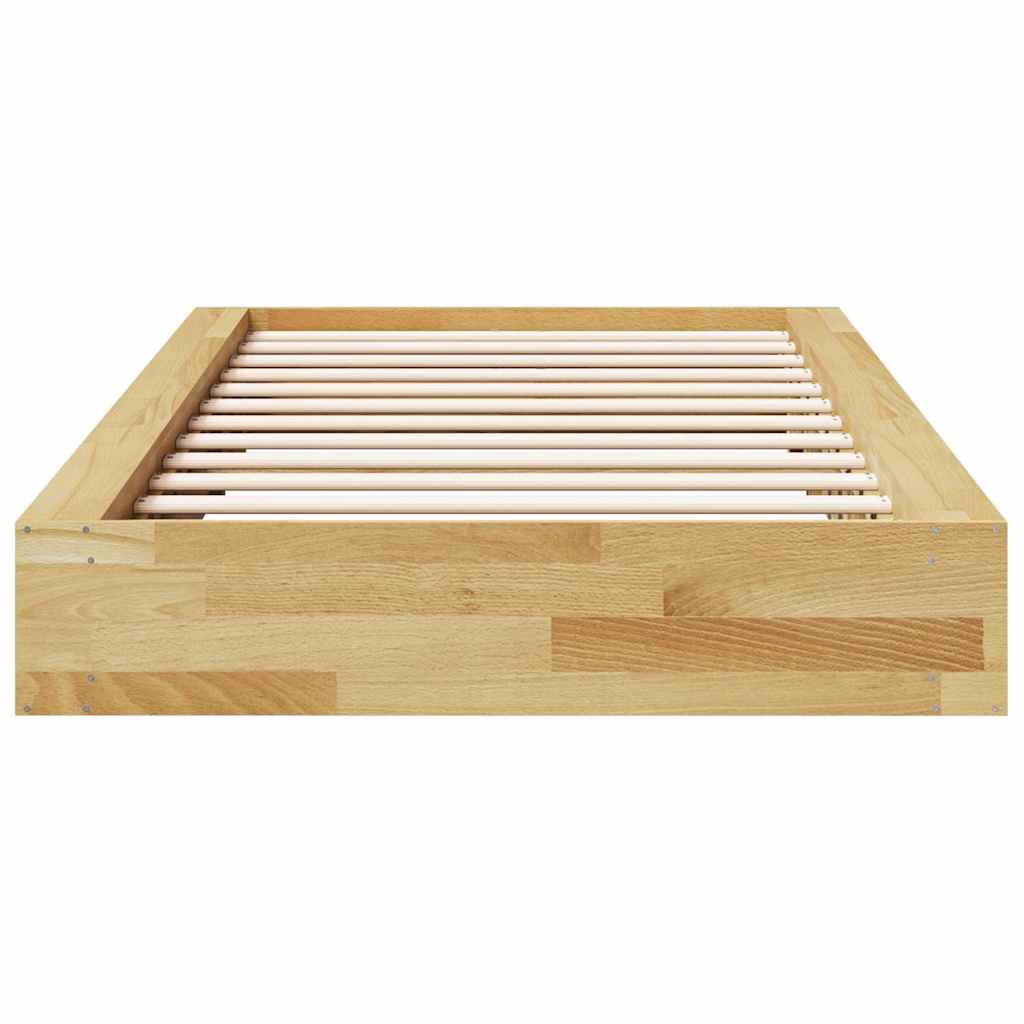 Bed Frame | Oak | Solid Oak Wood | 90x190 cm | Bed Frame | Rectangular
