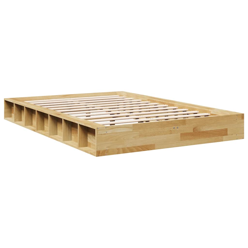 Bed Frame | Oak | Solid oak wood | Double | Bed Frame | Rectangular