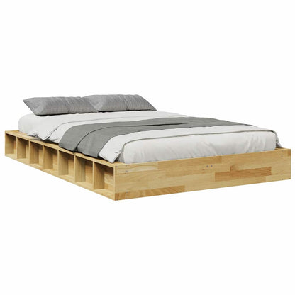 Bed Frame | Oak | Solid oak wood | Double | Bed Frame | Rectangular