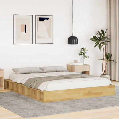 Bed Frame | Oak | Solid Oak Wood | Double | Bed Frame | Rectangular