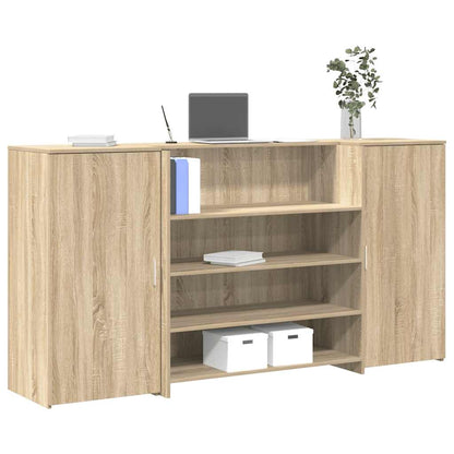 Reception Desk Sonoma Oak 200x50x103.5 cm Engineered Wood