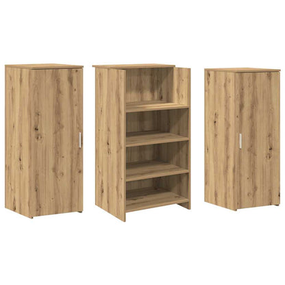 Reception Desk Artisan Oak 135x50x103.5 cm Engineered Wood
