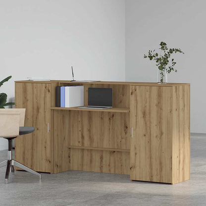 Reception Desk Artisan Oak 200x50x103.5 cm Engineered Wood