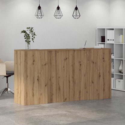 Reception Desk Artisan Oak 200x50x103.5 cm Engineered Wood
