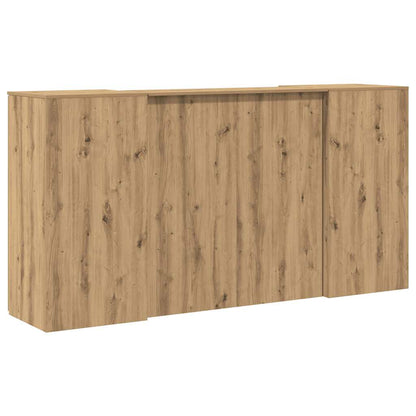 Reception Desk Artisan Oak 200x50x103.5 cm Engineered Wood