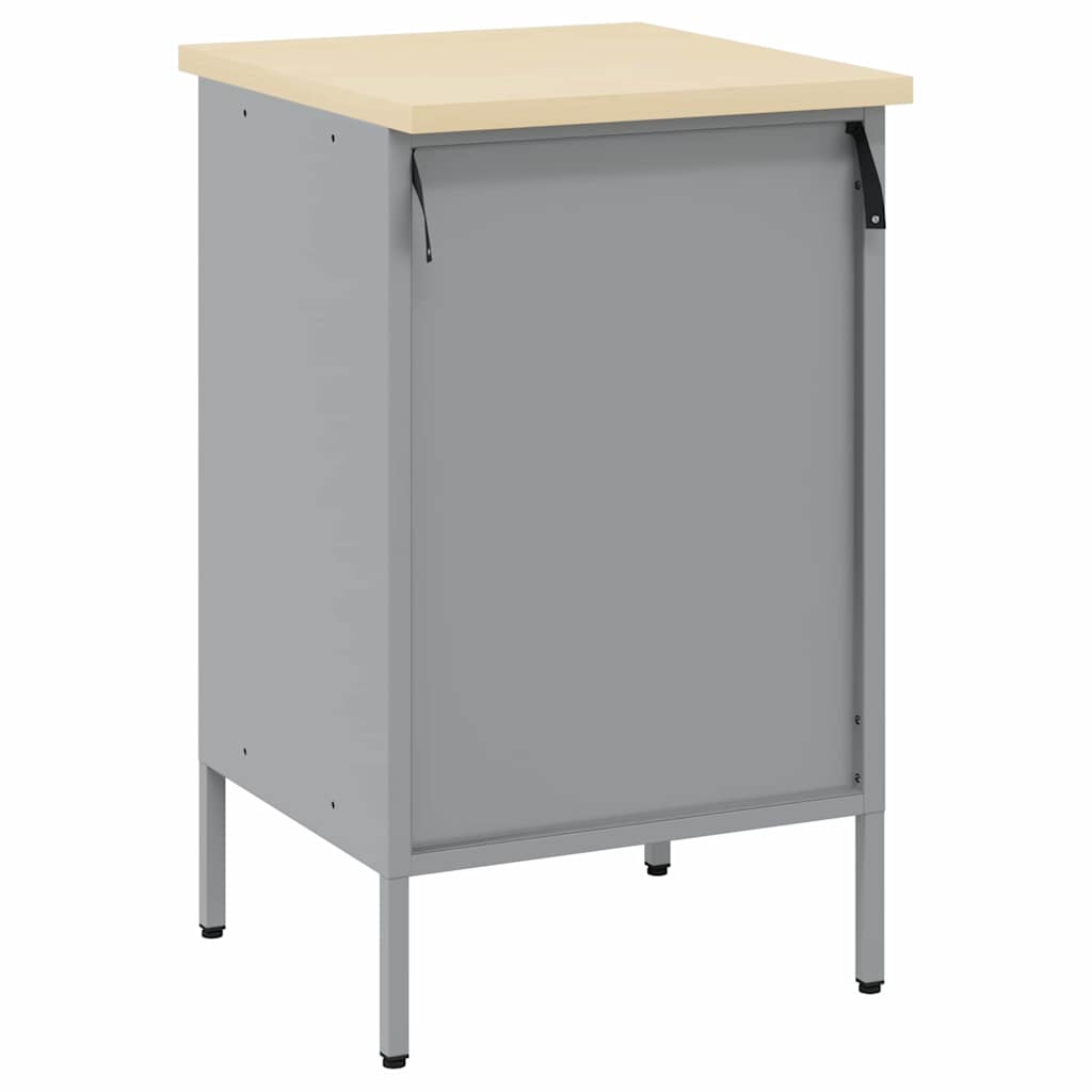 Work Bench with Drawer Black and Grey 50 x 55 x 85 cm