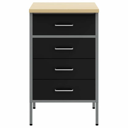 Work Bench with Drawer Black and Grey 50 x 55 x 85 cm