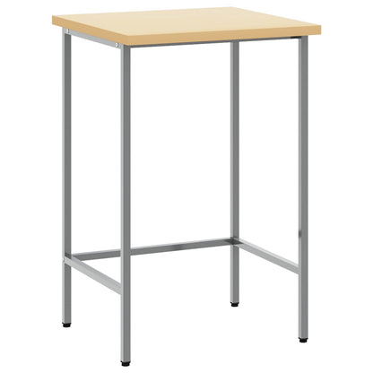 Corner Table Grey 55 x 55 x 85 cm Steel and Engineered Wood
