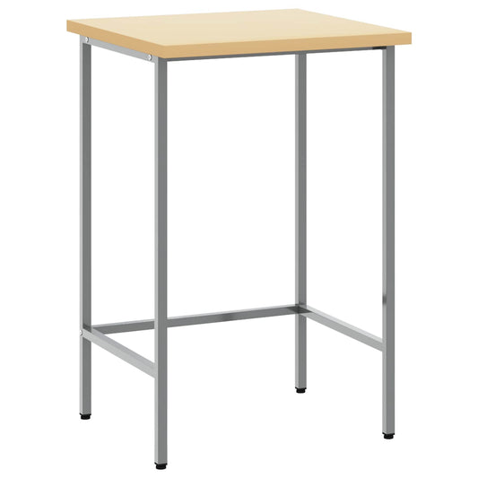 Corner Table Grey 55 x 55 x 85 cm Steel and Engineered Wood