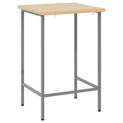 Corner Table Grey 55 x 55 x 85 cm Steel and Engineered Wood