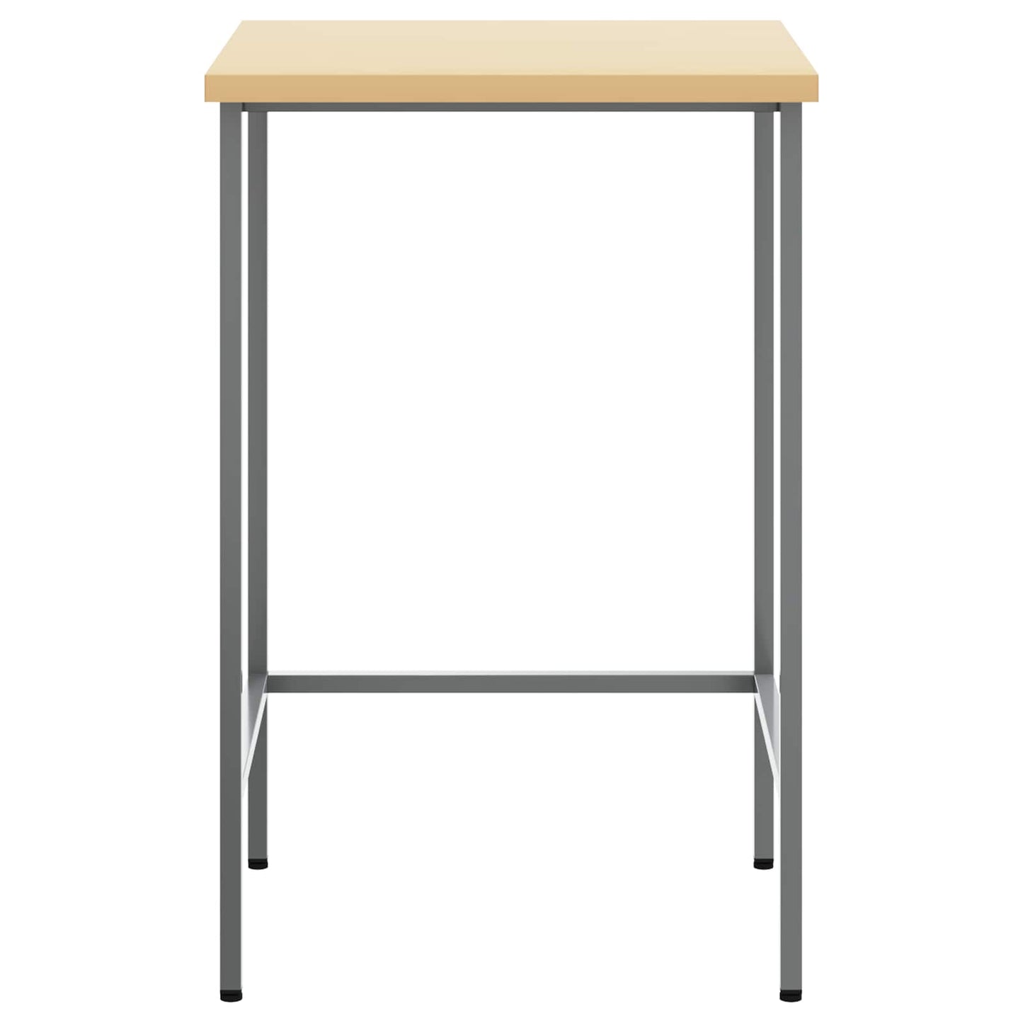 Corner Table Grey 55 x 55 x 85 cm Steel and Engineered Wood