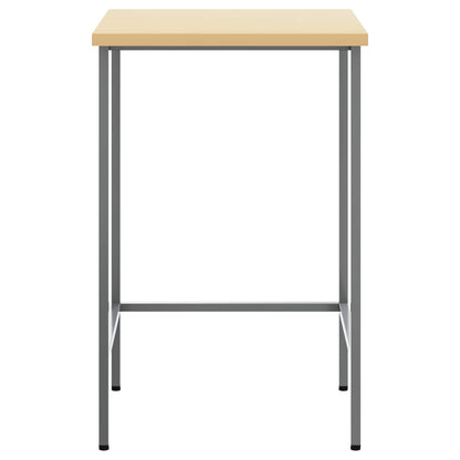 Corner Table Grey 55 x 55 x 85 cm Steel and Engineered Wood