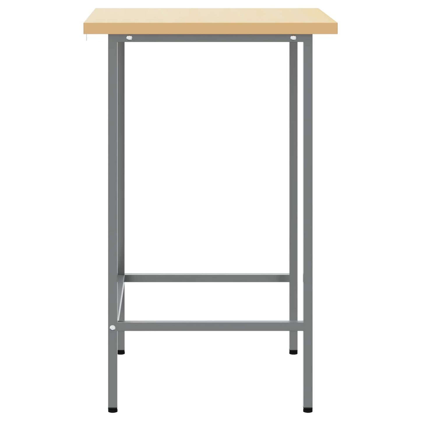 Corner Table Grey 55 x 55 x 85 cm Steel and Engineered Wood