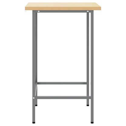 Corner Table Grey 55 x 55 x 85 cm Steel and Engineered Wood