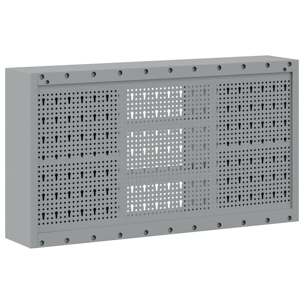 Tool Cabinet with Shelf Black and Grey 100 x 20 x 55 cm