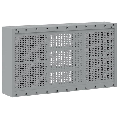 Tool Cabinet with Shelf Black and Grey 100 x 20 x 55 cm