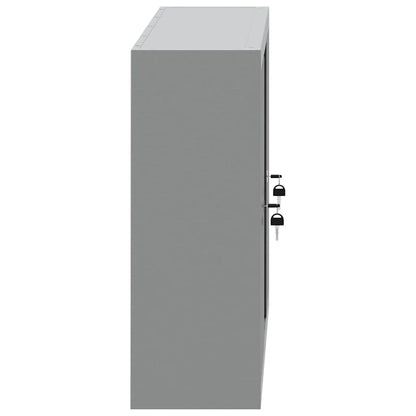 Tool Cabinet with Shelf Black and Grey 100 x 20 x 55 cm