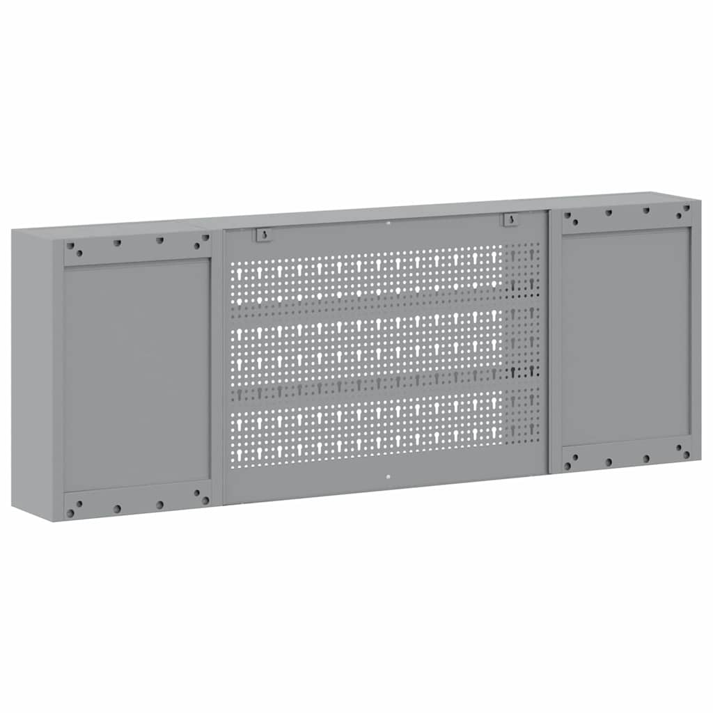 Tool Cabinet with Shelf Black and Grey 150 x 20 x 55 cm