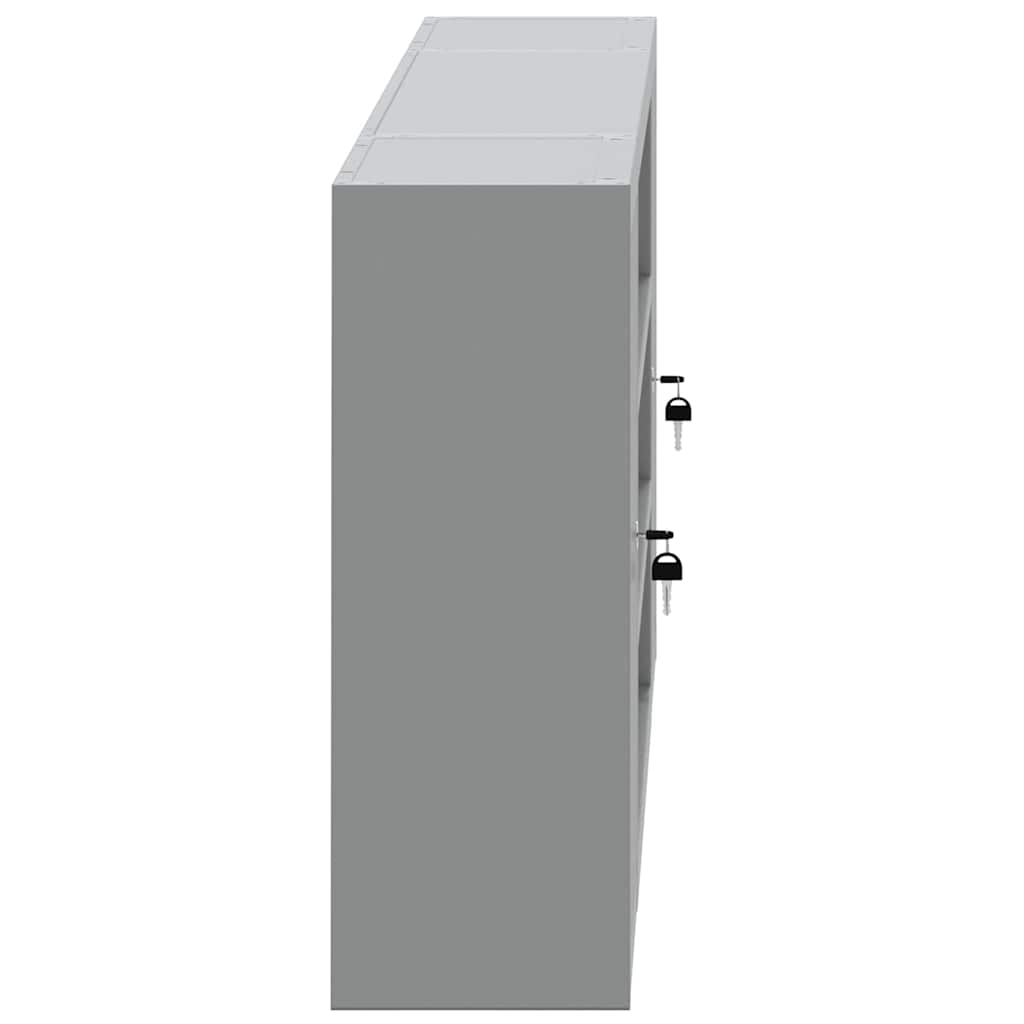 Tool Cabinet with Shelf Black and Grey 150 x 20 x 55 cm