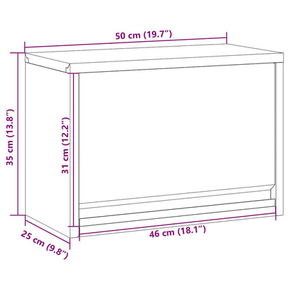 Tool Cabinet with Storage Red and Grey 50 x 25 x 35 cm