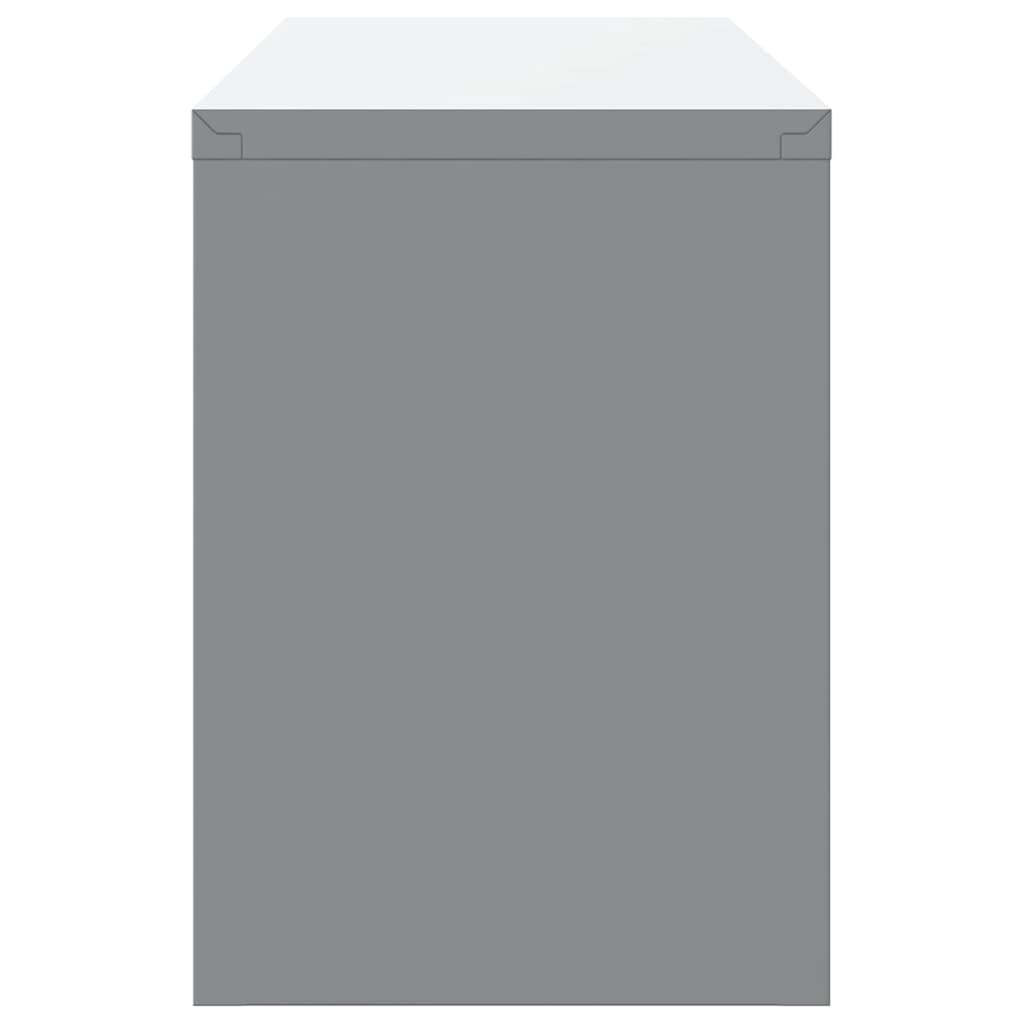 Tool Cabinet with Storage Red and Grey 100 x 25 x 35 cm