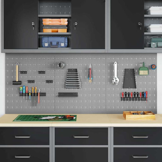 Tool Wall Panel 3 pcs Grey 150 x 1 x 60 cm