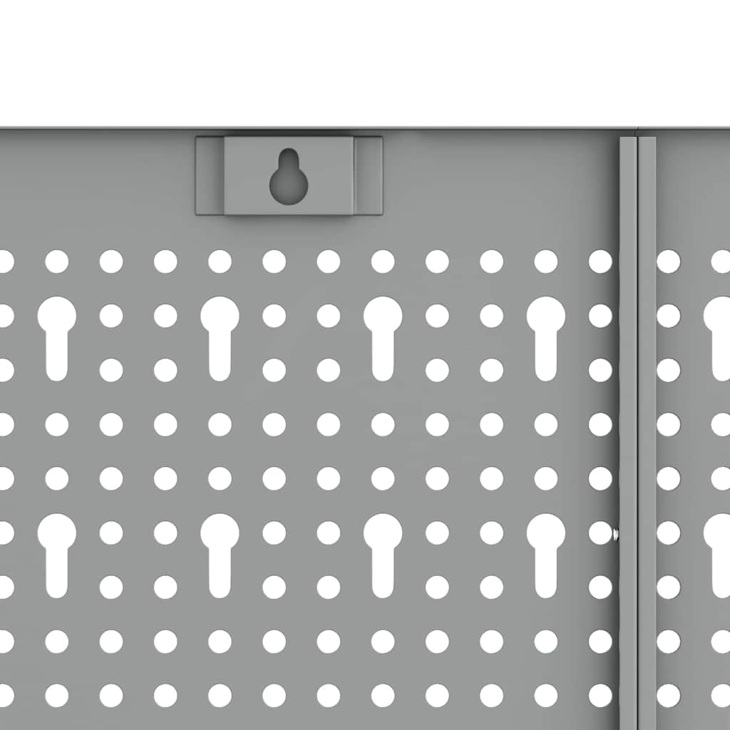 Tool Wall Panel 2 pcs Grey 100 x 1 x 80 cm