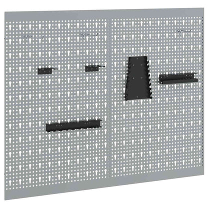 Tool Wall Panel 2 pcs Grey 100 x 1 x 80 cm