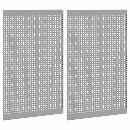 Tool Wall Panel 2 pcs Grey 100 x 1 x 80 cm