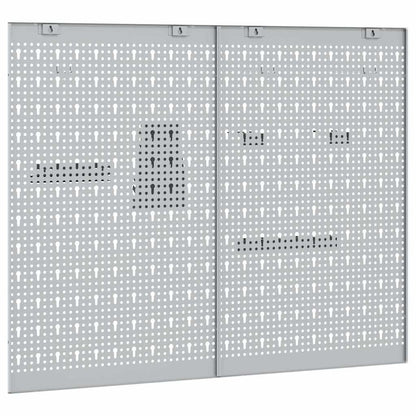 Tool Wall Panel 2 pcs Grey 100 x 1 x 80 cm