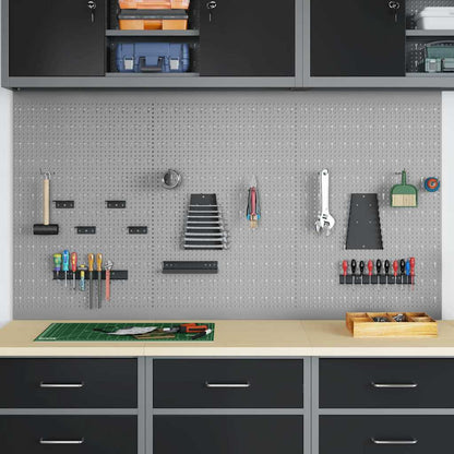 Tool Wall Panel 3 pcs Grey 150 x 1 x 80 cm Steel