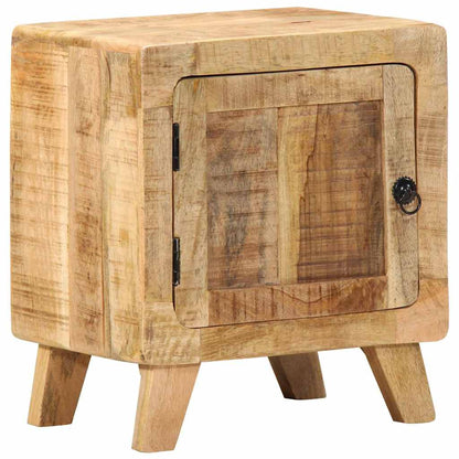 Bedside Cabinet 2 pcs 40x32x46 cm Solid Wood Rough Mango
