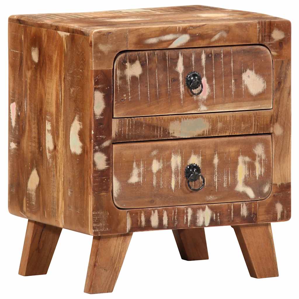 Bedside Cabinet 2 pcs 40x32x46 cm Solid Wood Reclaimed