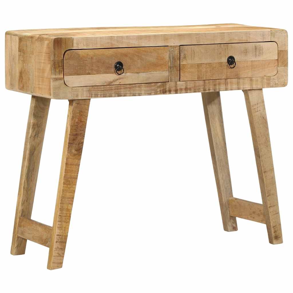 Console Table 90x32x75 cm Solid Wood Rough Mango