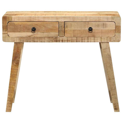 Console Table 90x32x75 cm Solid Wood Rough Mango