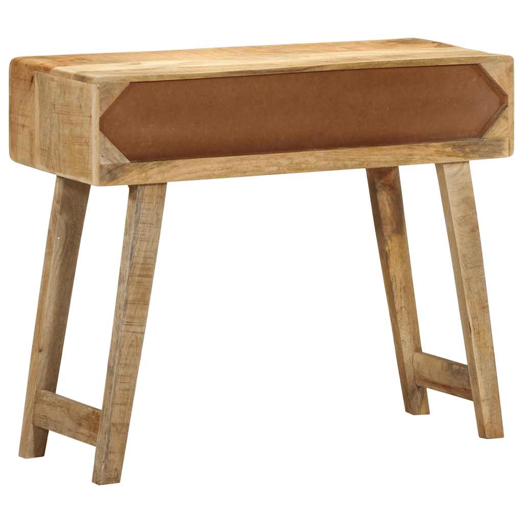 Console Table 90x32x75 cm Solid Wood Rough Mango