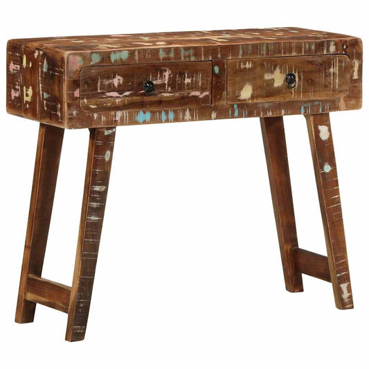 Console Table 90x32x75 cm Solid Wood Reclaimed