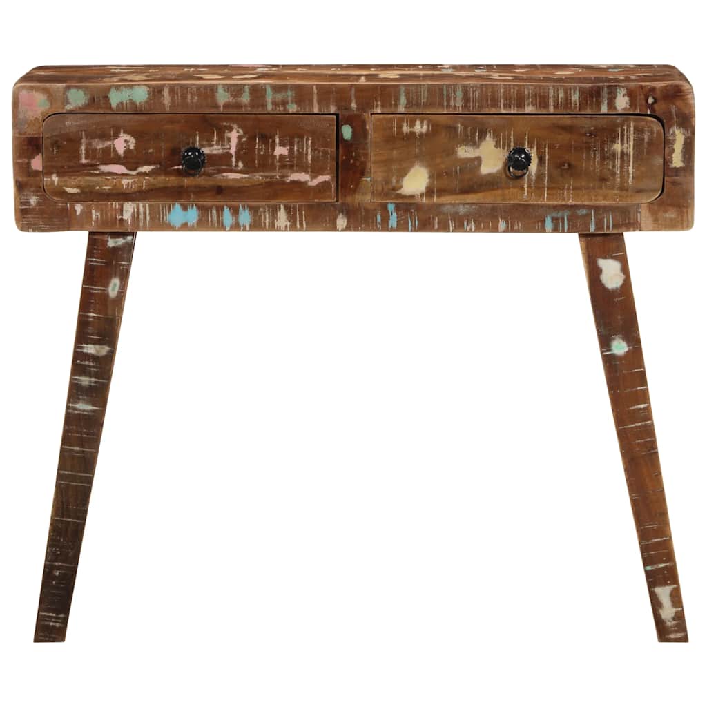 Console Table 90x32x75 cm Solid Wood Reclaimed