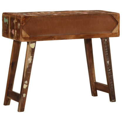 Console Table 90x32x75 cm Solid Wood Reclaimed