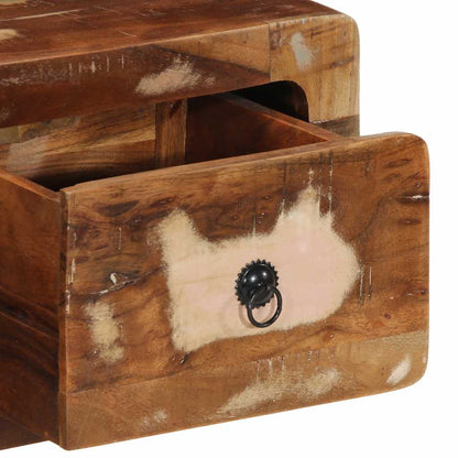 Wall-mounted TV Cabinet 100x32x25 cm Solid Wood Reclaimed