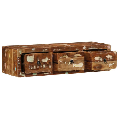 Wall-mounted TV Cabinet 100x32x25 cm Solid Wood Reclaimed