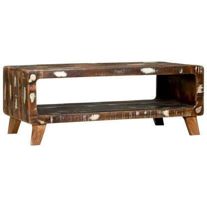 Coffee Table Multicolour 90 x 50 x 35 cm Solid Reclaim Wood