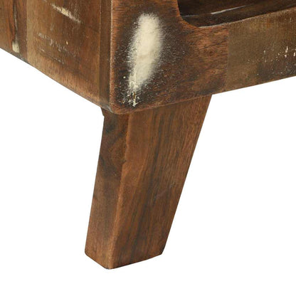 Coffee Table Multicolour 50 x 50 x 35 cm Solid Reclaim Wood