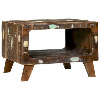 Coffee Table Multicolour 50 x 50 x 35 cm Solid Reclaim Wood
