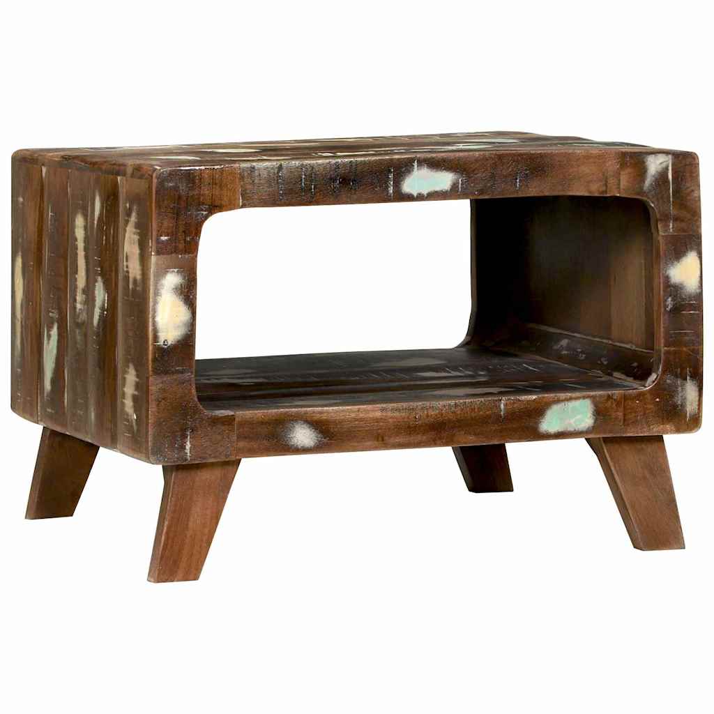 Coffee Table Multicolour 50 x 50 x 35 cm Solid Reclaim Wood