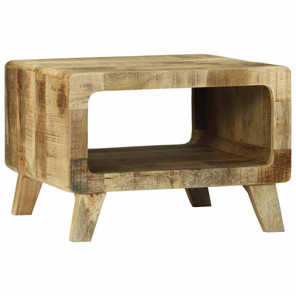 Coffee Table Brown 50 x 50 x 35 cm Solid Mango Wood