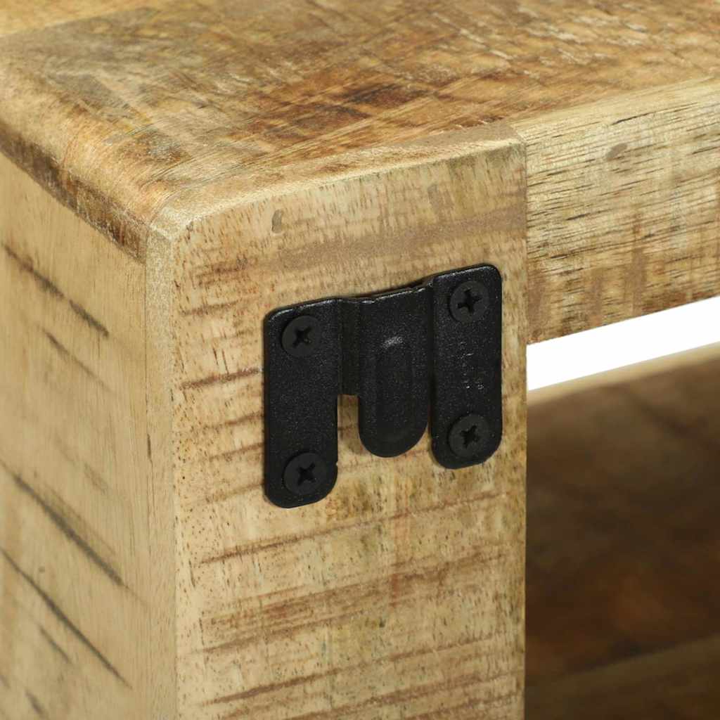 TV Cabinet with Shelf Brown 80 x 30 x 25 cm Solid Mango wood