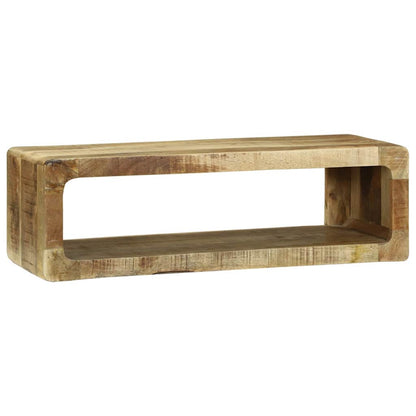 TV Cabinet with Shelf Brown 80 x 30 x 25 cm Solid Mango wood