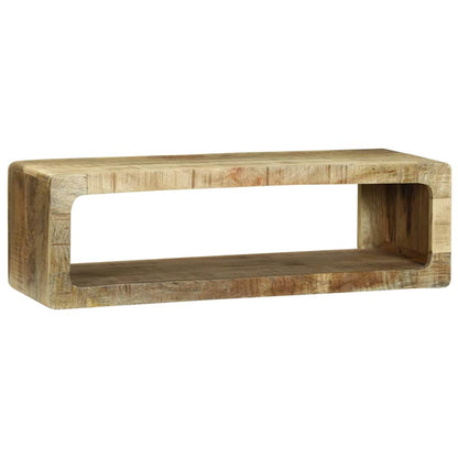TV Cabinet with Shelf Brown 80 x 30 x 25 cm Solid Mango wood
